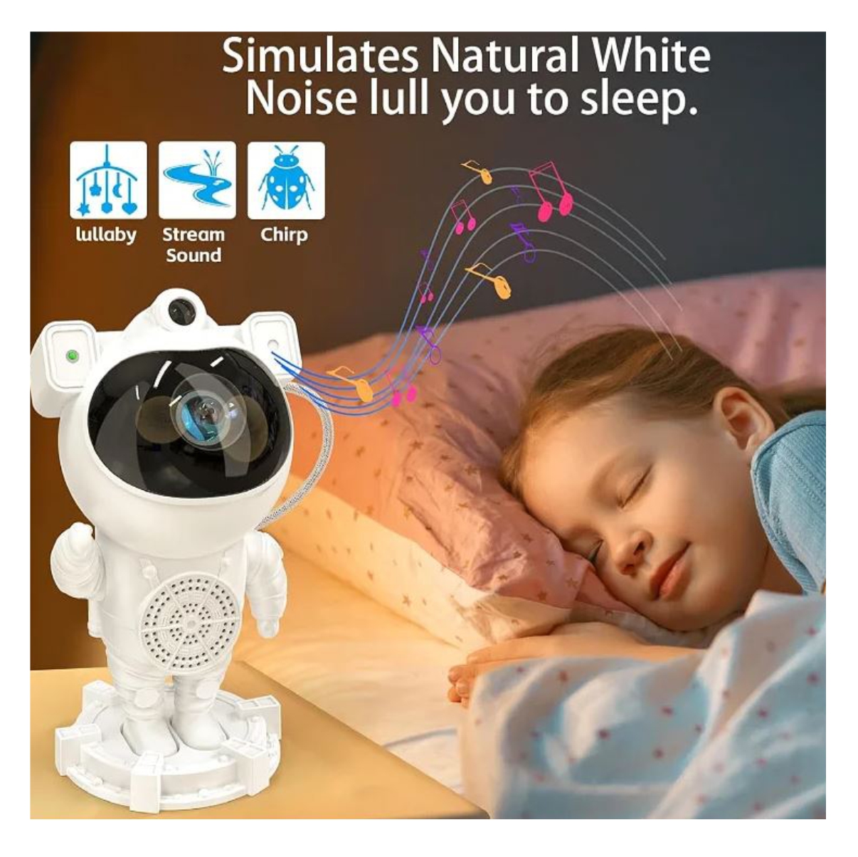 Proyector Galaxias Astronauta (Blanco)